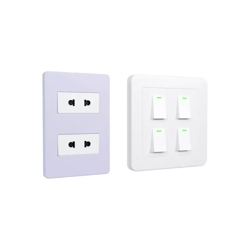 Charging Plugs wall socket with outlet Free low-poly 3D model