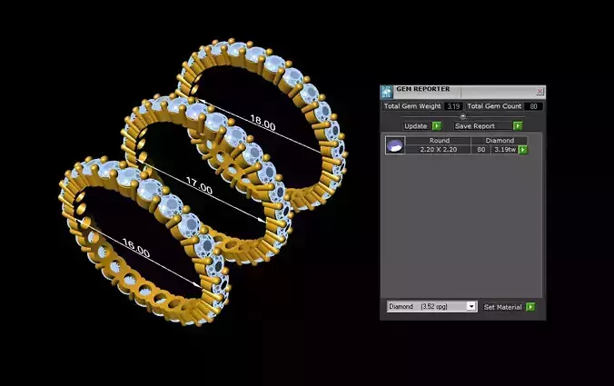 Women Ring 79 3D print model