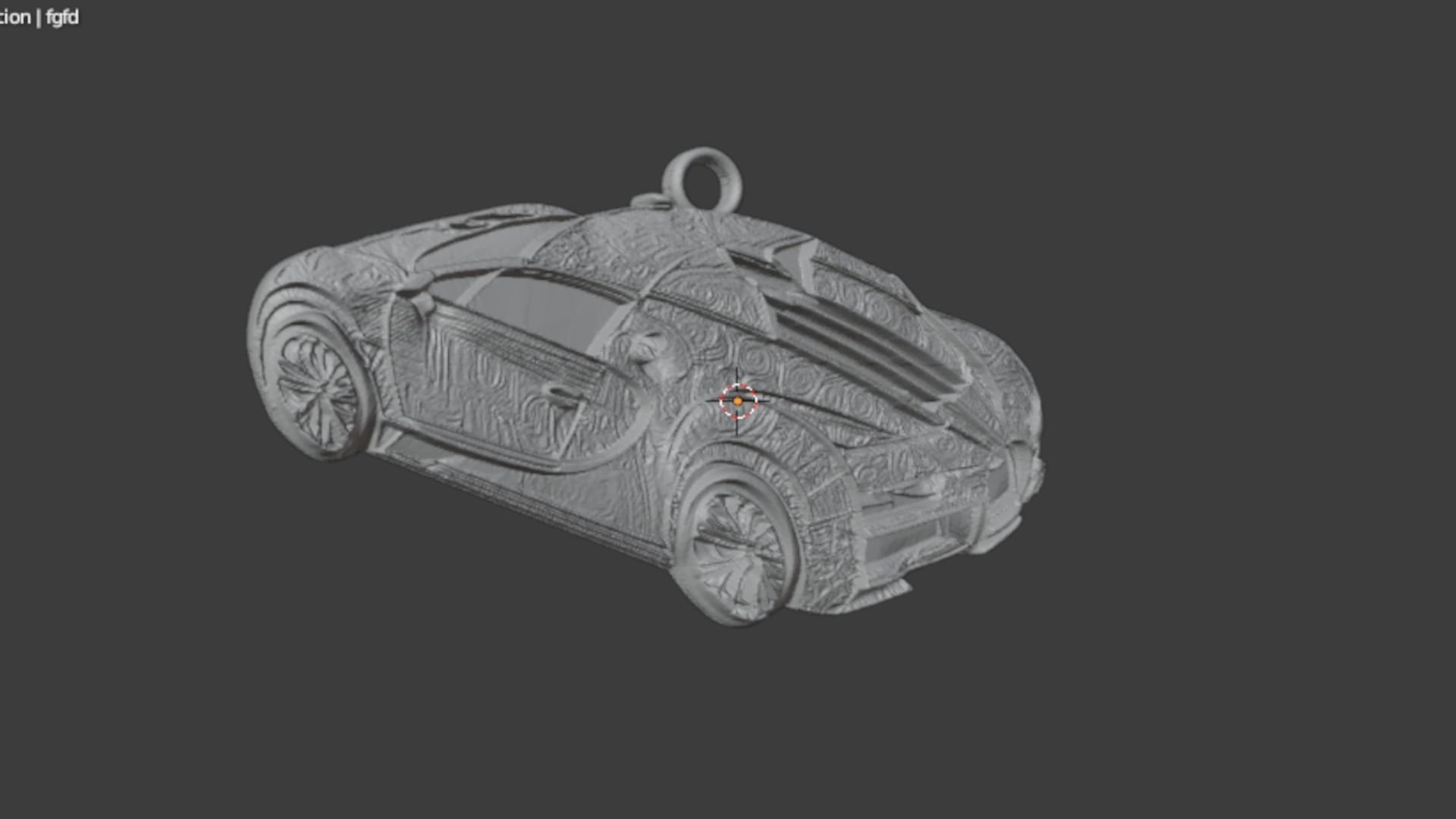 car pendant-02 printable jewelry  3D print model_6
