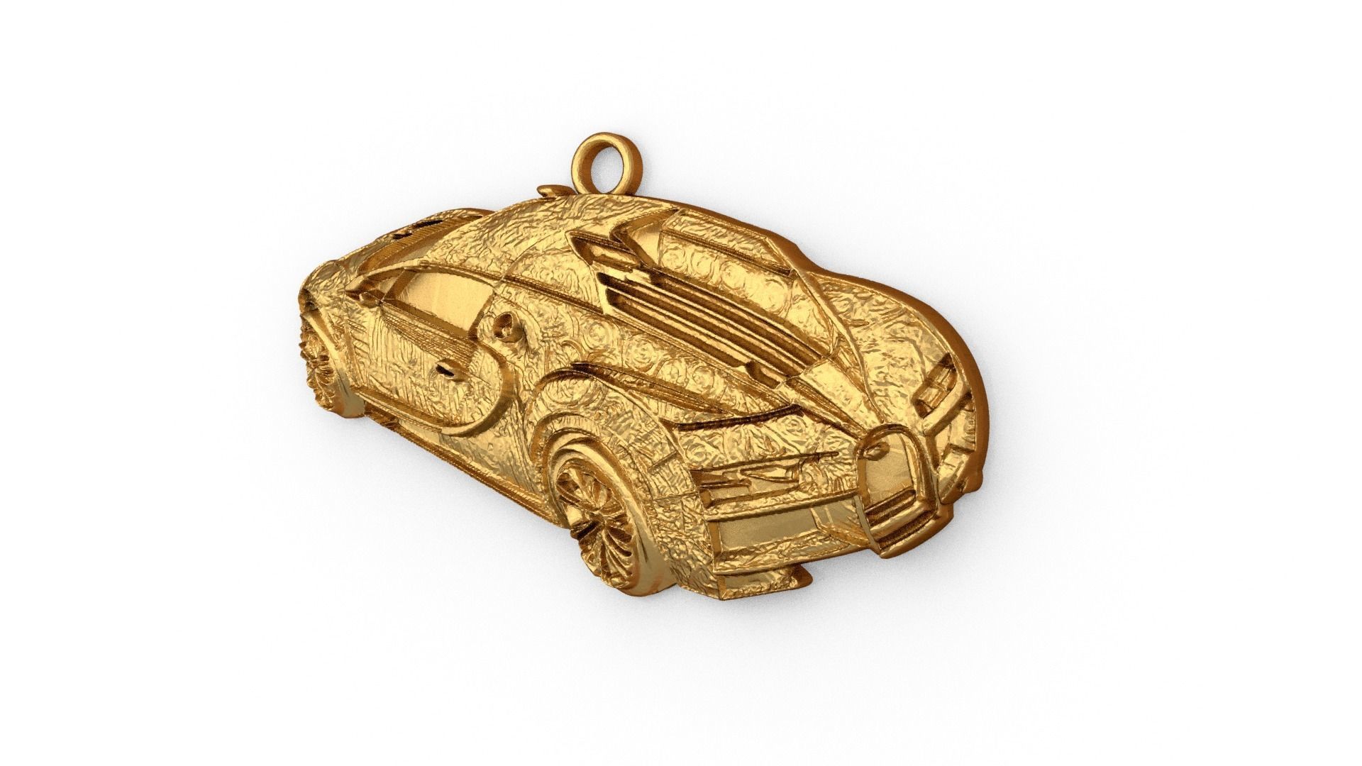 car pendant-02 printable jewelry  3D print model_1