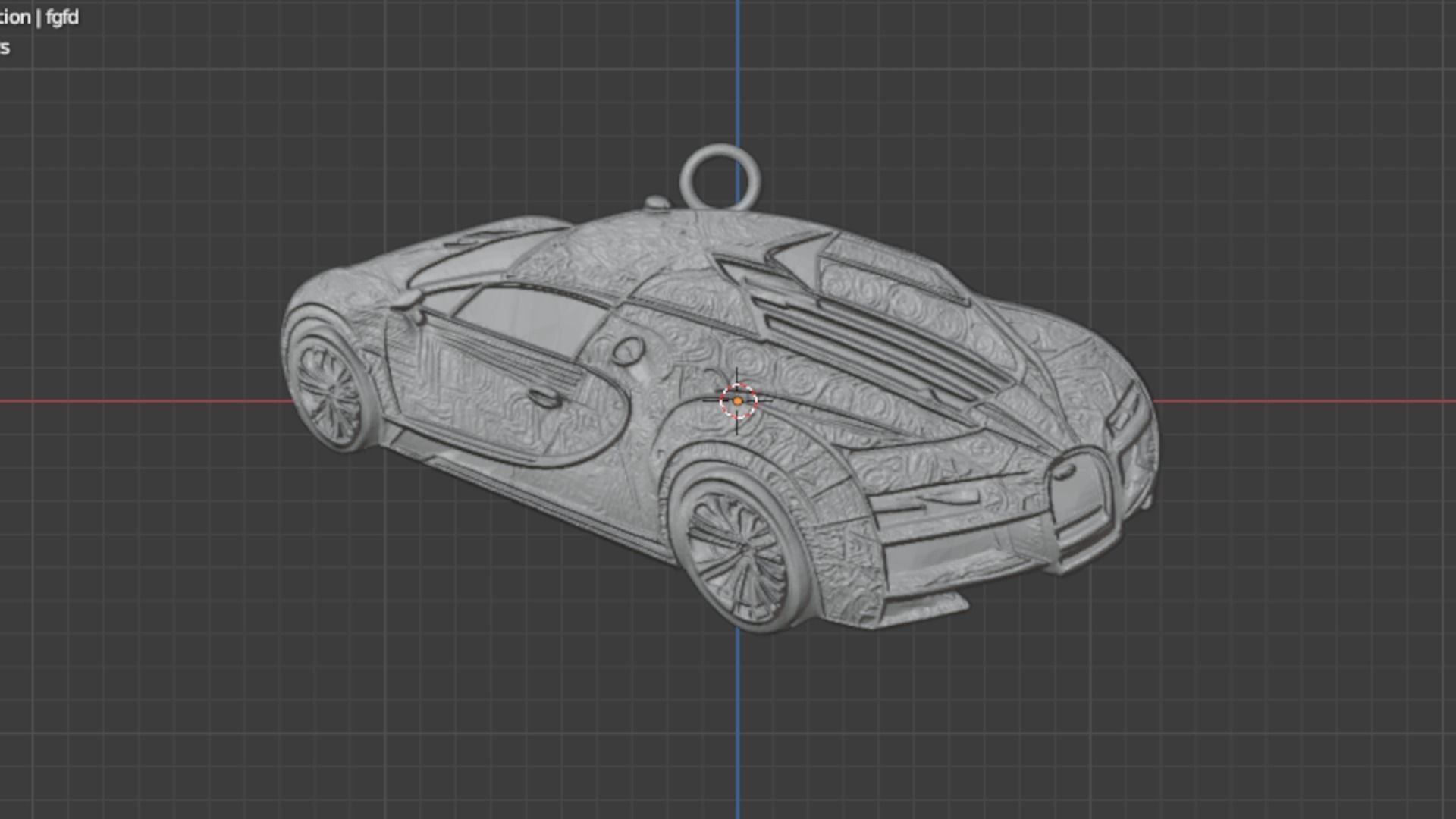 car pendant-02 printable jewelry  3D print model_7