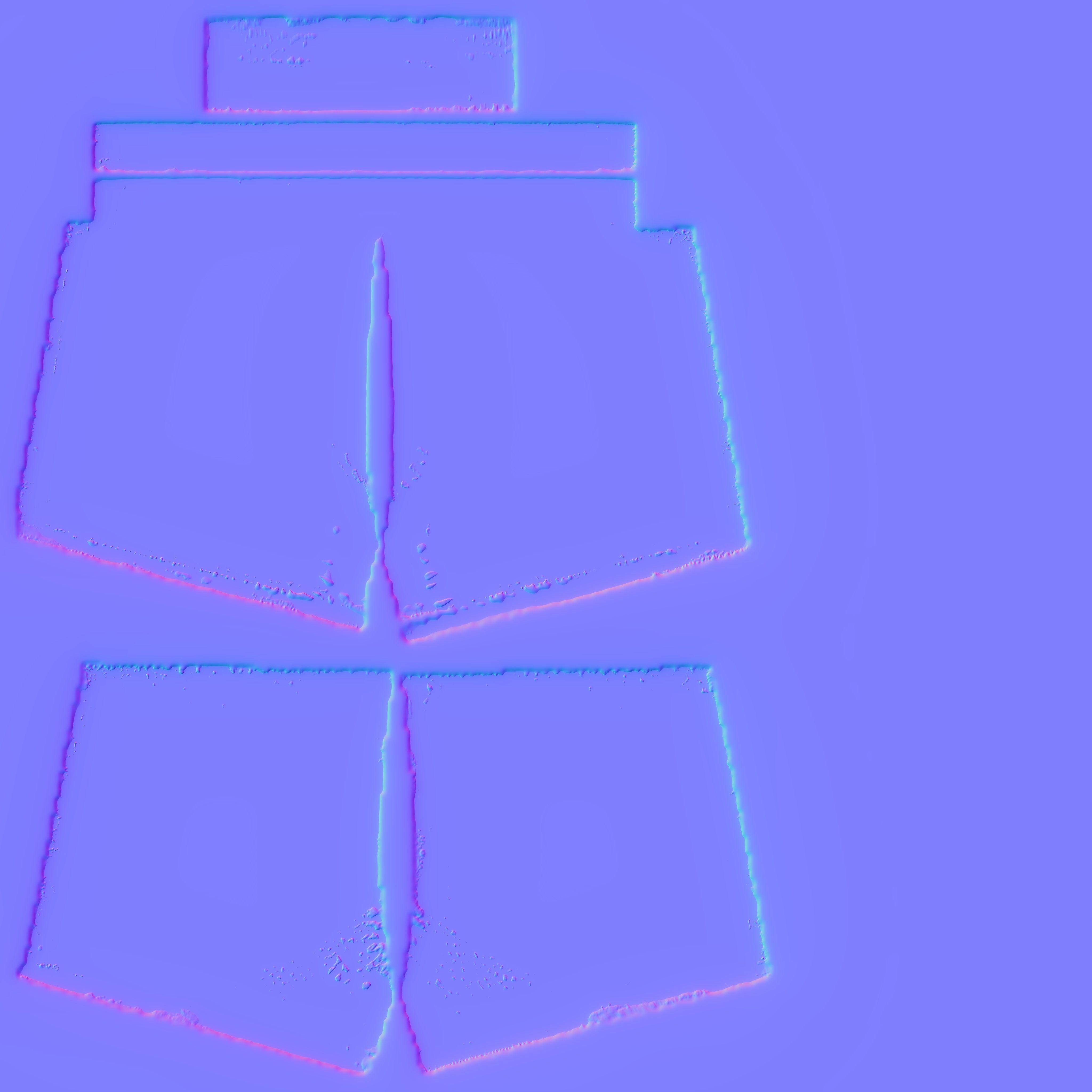 Boho Shorts PBR 4k Low-poly 3D model_4