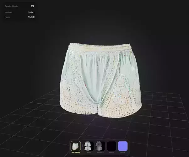 Boho Shorts PBR 4k