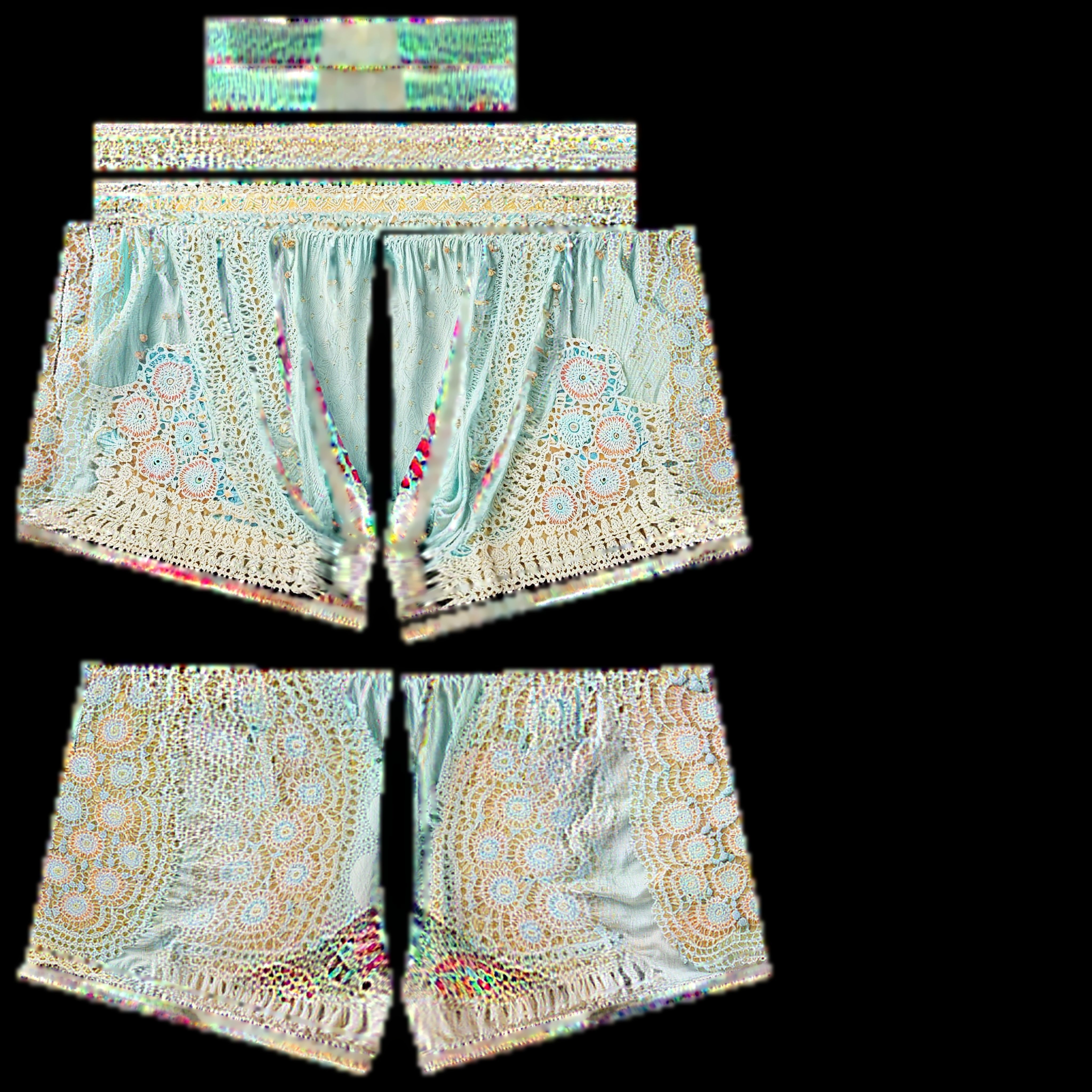Boho Shorts PBR 4k Low-poly 3D model_2
