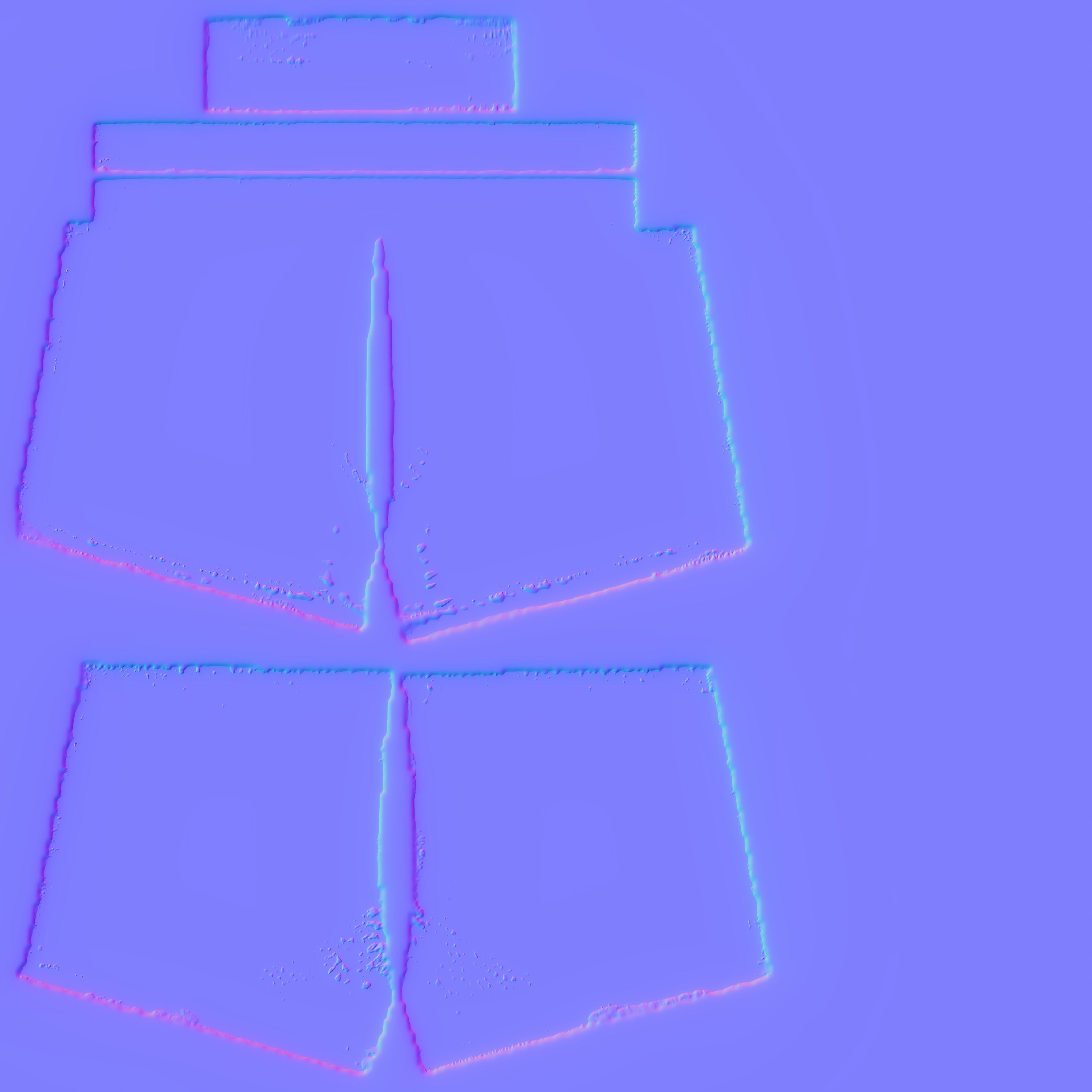 Boho Shorts PBR 4k Low-poly 3D model_8