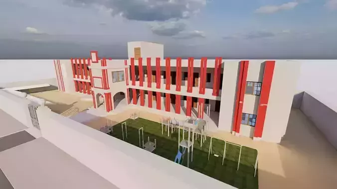 School-University- High School 3D model