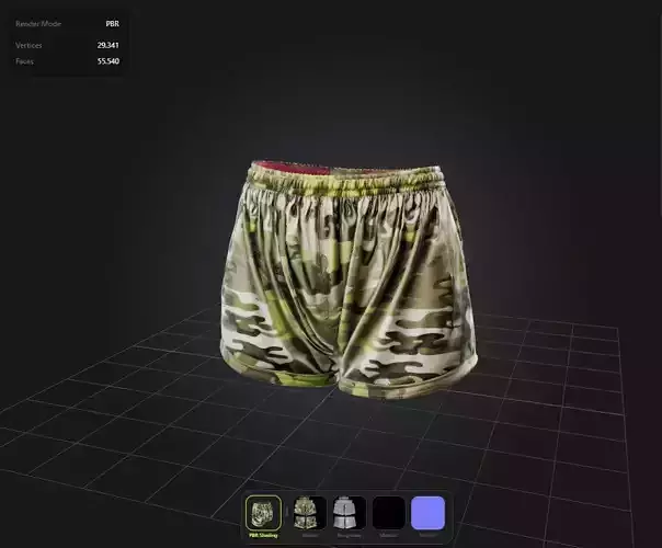 Camo Shorts PBR 4k