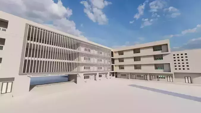 School-University- High School 3D model