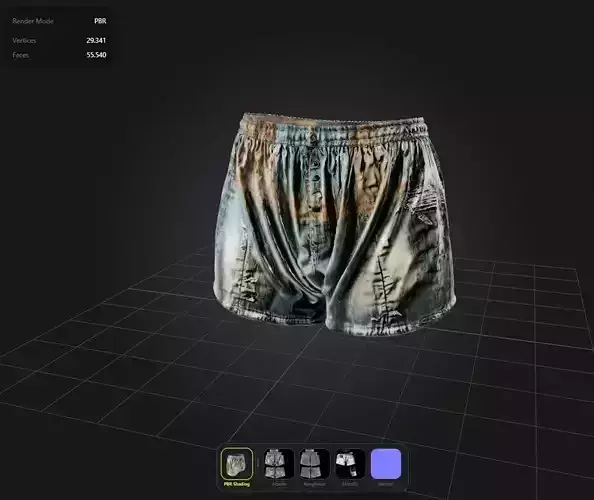 Torn Shorts PBR 4k