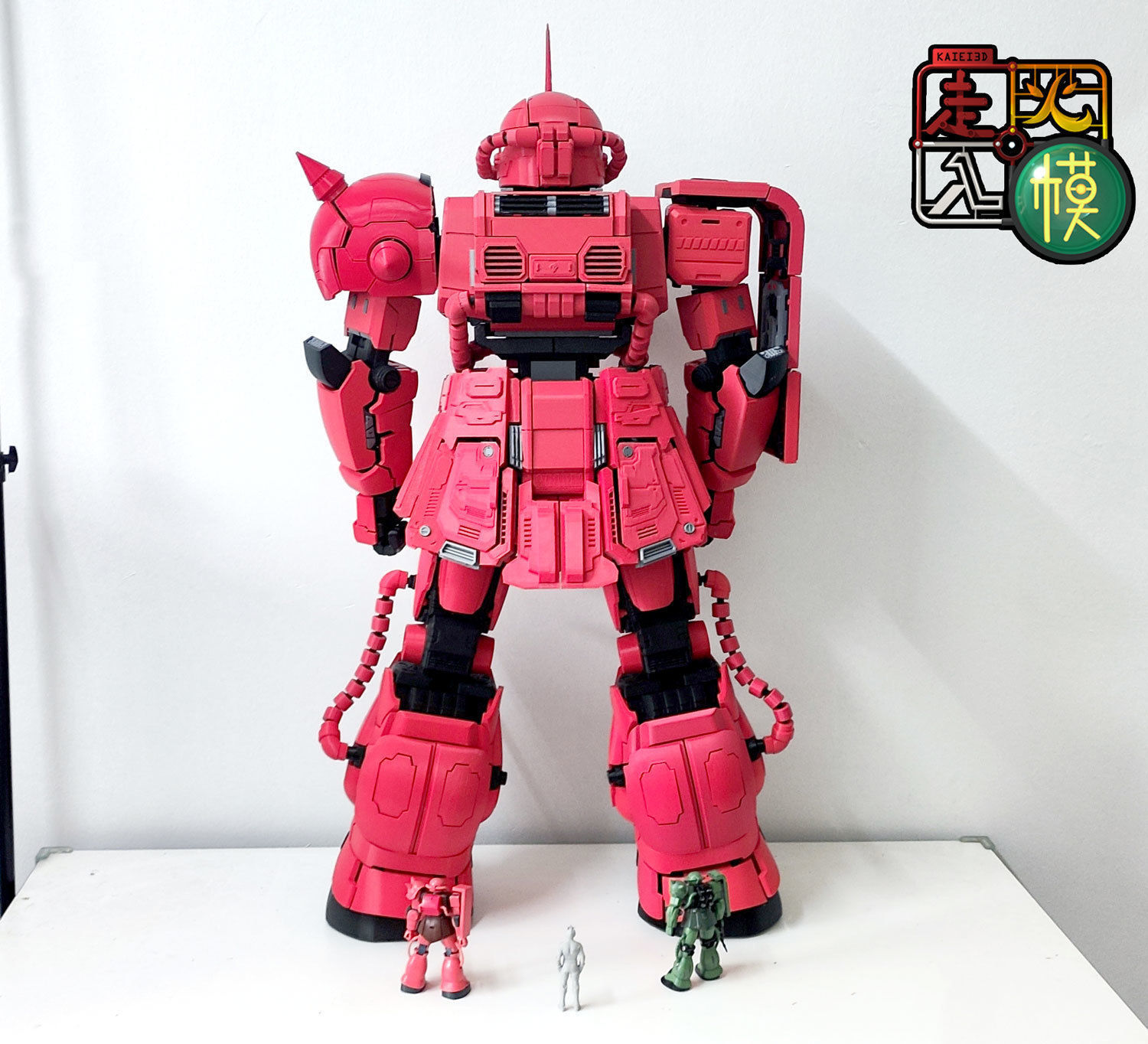 1 per 20 Zaku II Bust add on version 3D print model_6