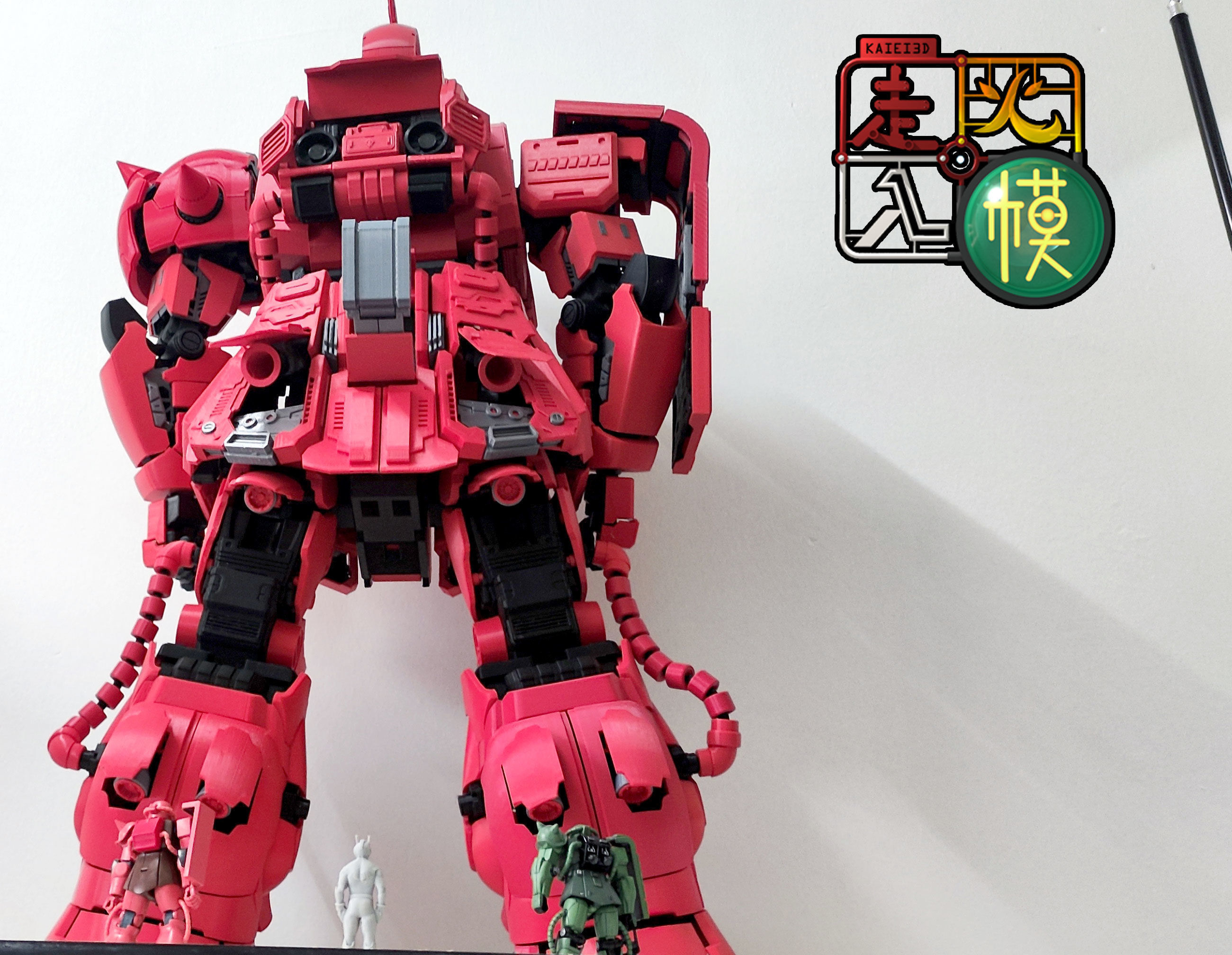 1 per 20 Zaku II Bust add on version 3D print model_5