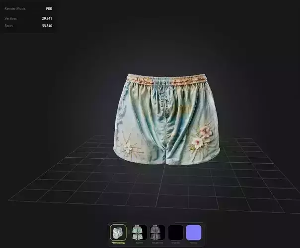 Torn Shorts PBR 4k