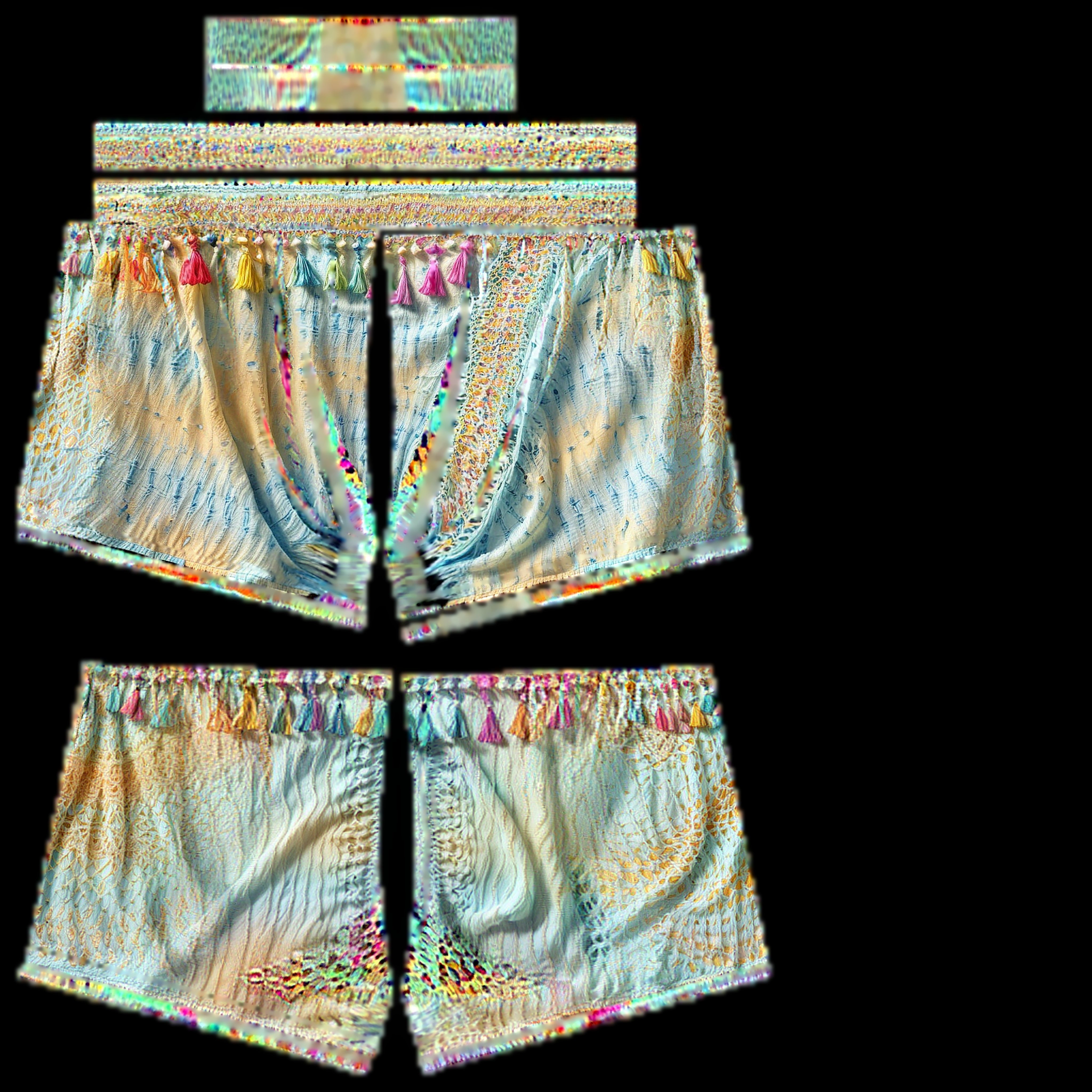 Boho Shorts PBR 4k Low-poly 3D model_2