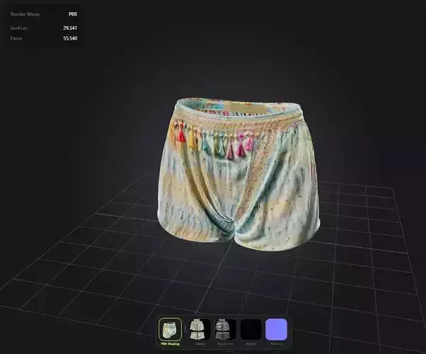 Boho Shorts PBR 4k