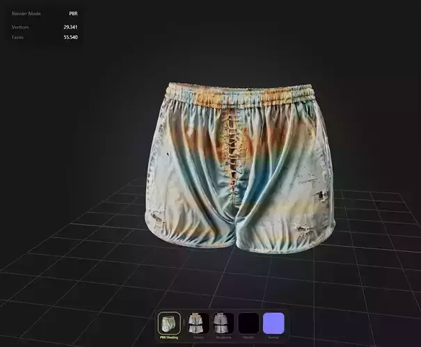 Torn Shorts PBR 4k