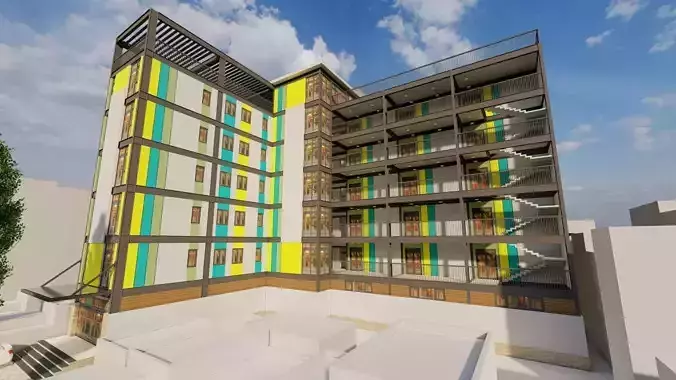 School-University- High School 3D model