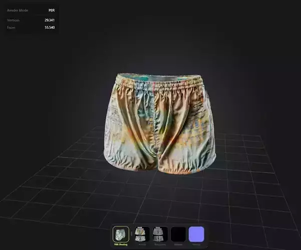 Grunge Shorts PBR 4k 