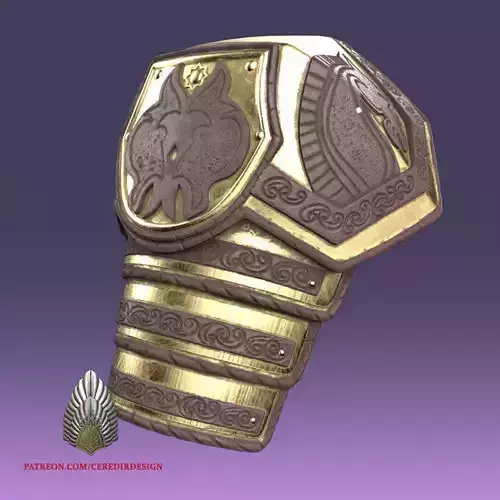 Theoden Shoulder Pauldron lord of the rings 3D DIGITAL Dl