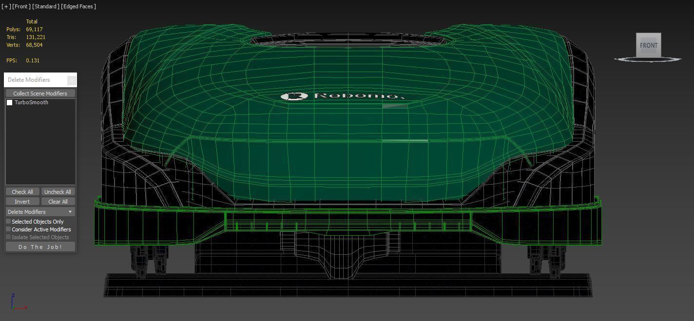 Robot Lawn Mower Robomow RK4000 Pro with charger 3D model_3