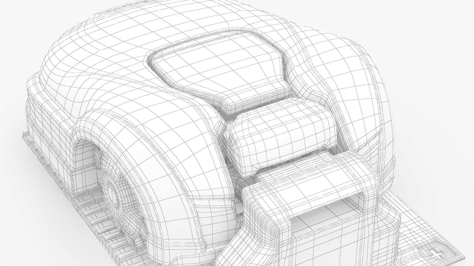 Robot Lawn Mower Robomow RK4000 Pro with charger 3D model_12