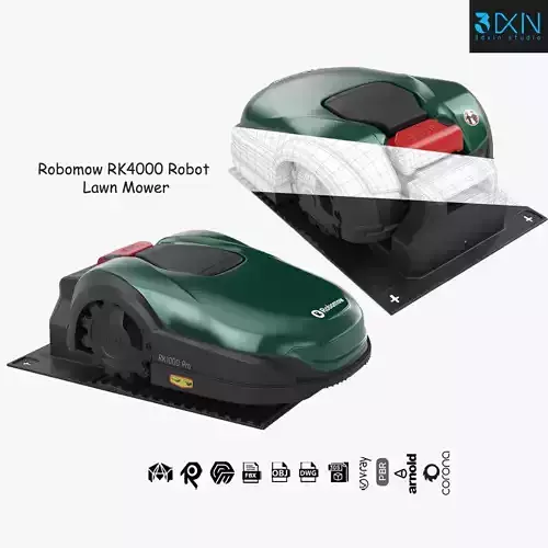 Robot Lawn Mower Robomow RK4000 Pro with charger 3D model