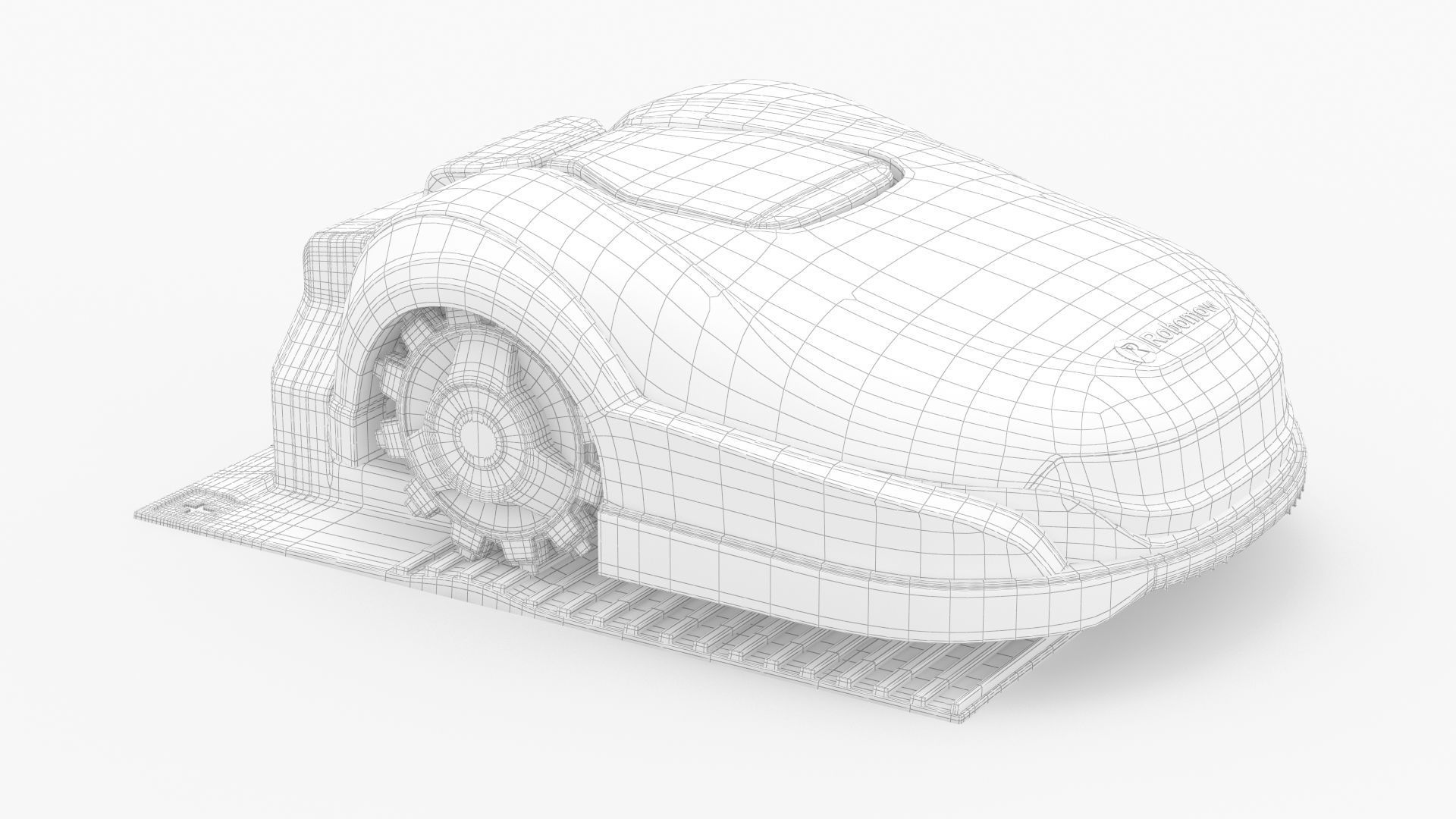 Robot Lawn Mower Robomow RK4000 Pro with charger 3D model_2