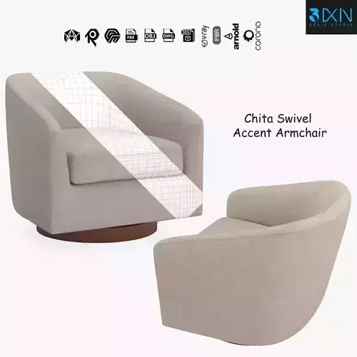 Chita Swivel Accent Armchair