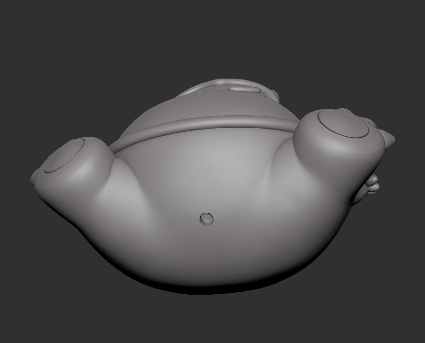 Snorlax pendant  3D print model_4
