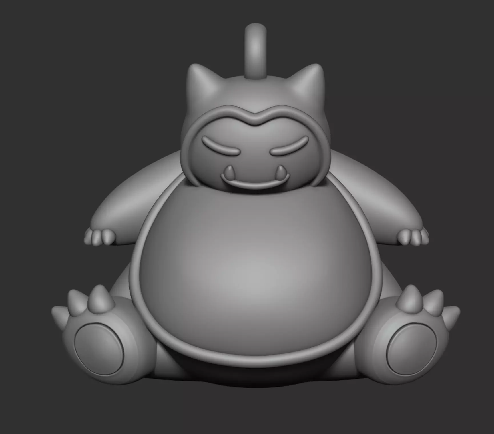 Snorlax pendant  3D print model_0