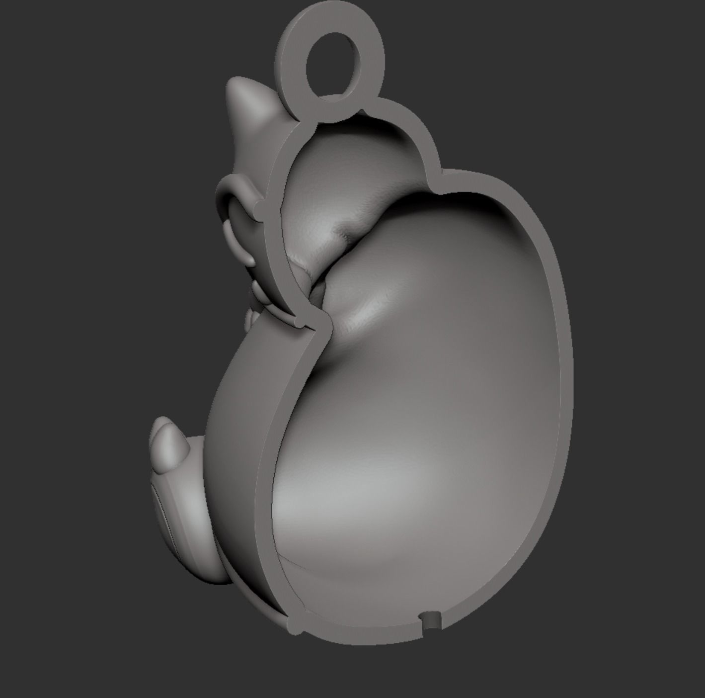 Snorlax pendant  3D print model_5
