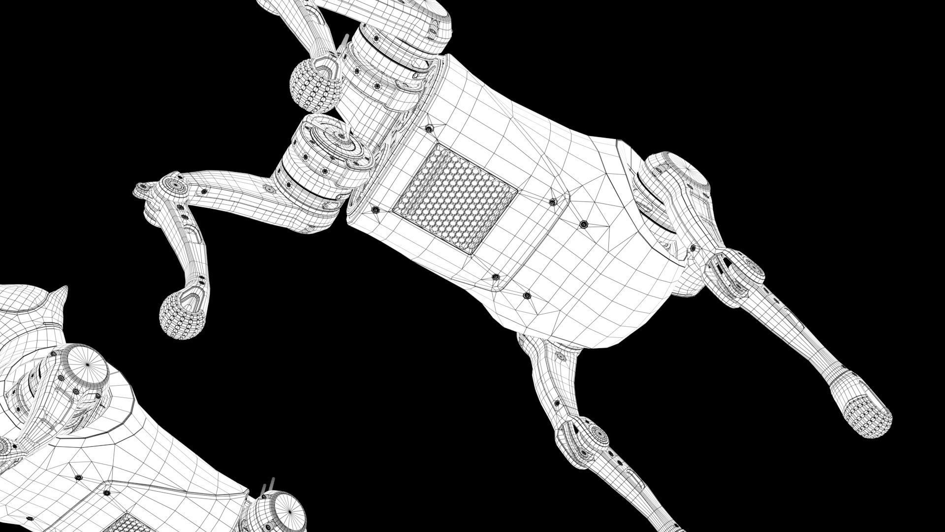 Cyber  Robot dog 3D model_32