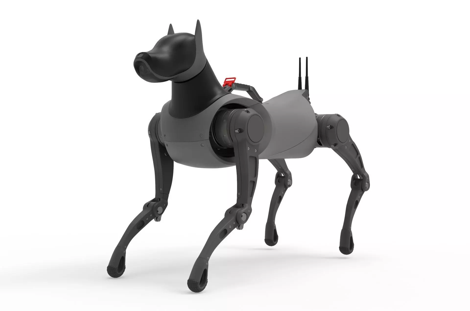 Cyber  Robot dog 3D model_0