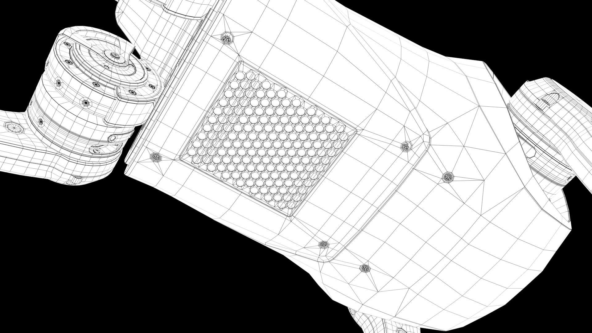 Cyber  Robot dog 3D model_33