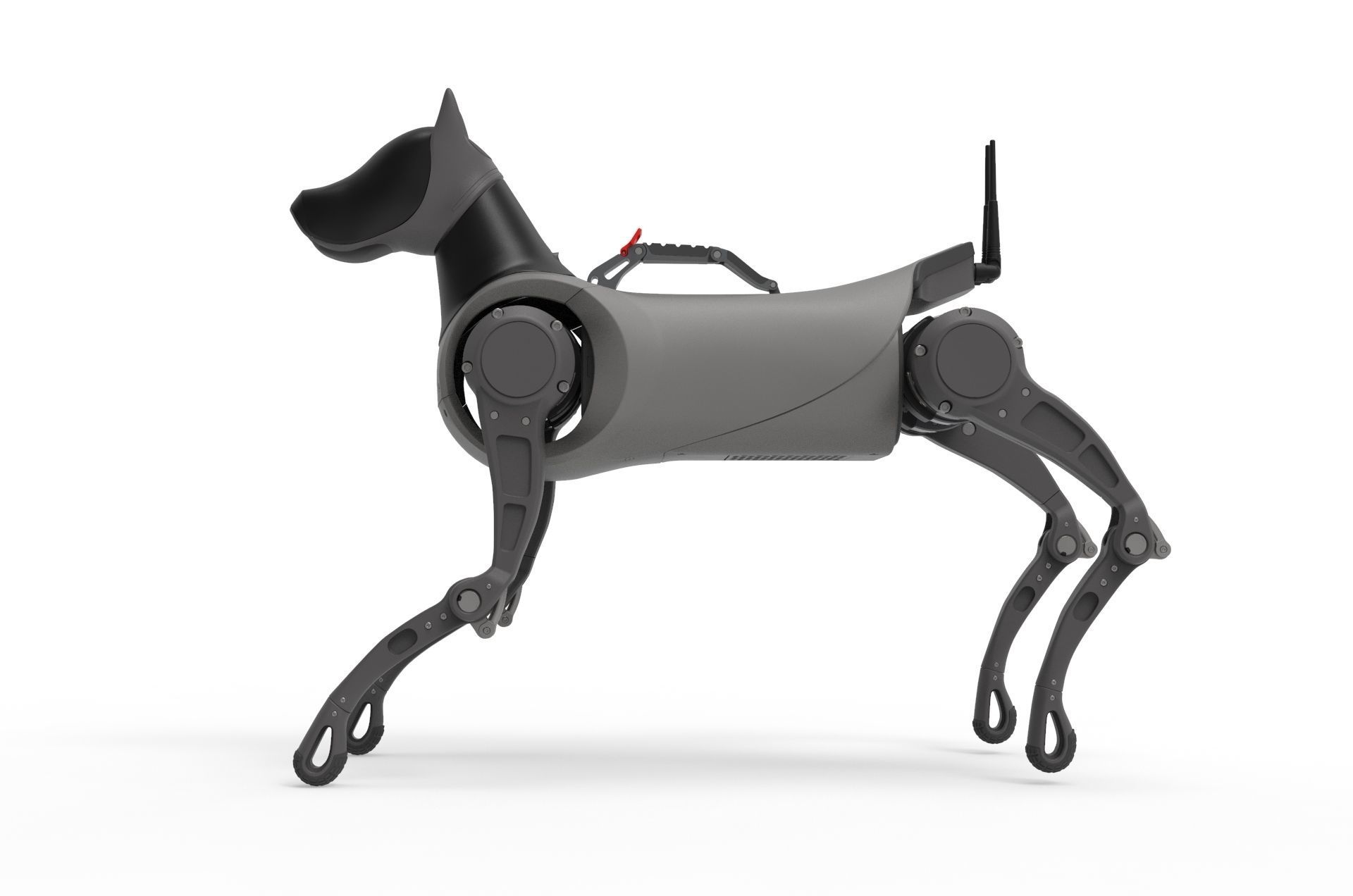 Cyber  Robot dog 3D model_4
