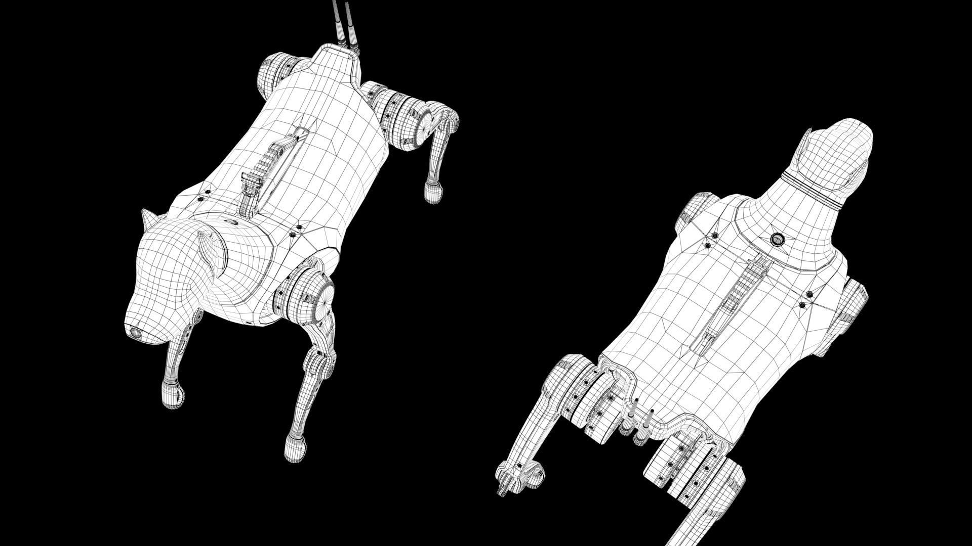 Cyber  Robot dog 3D model_28