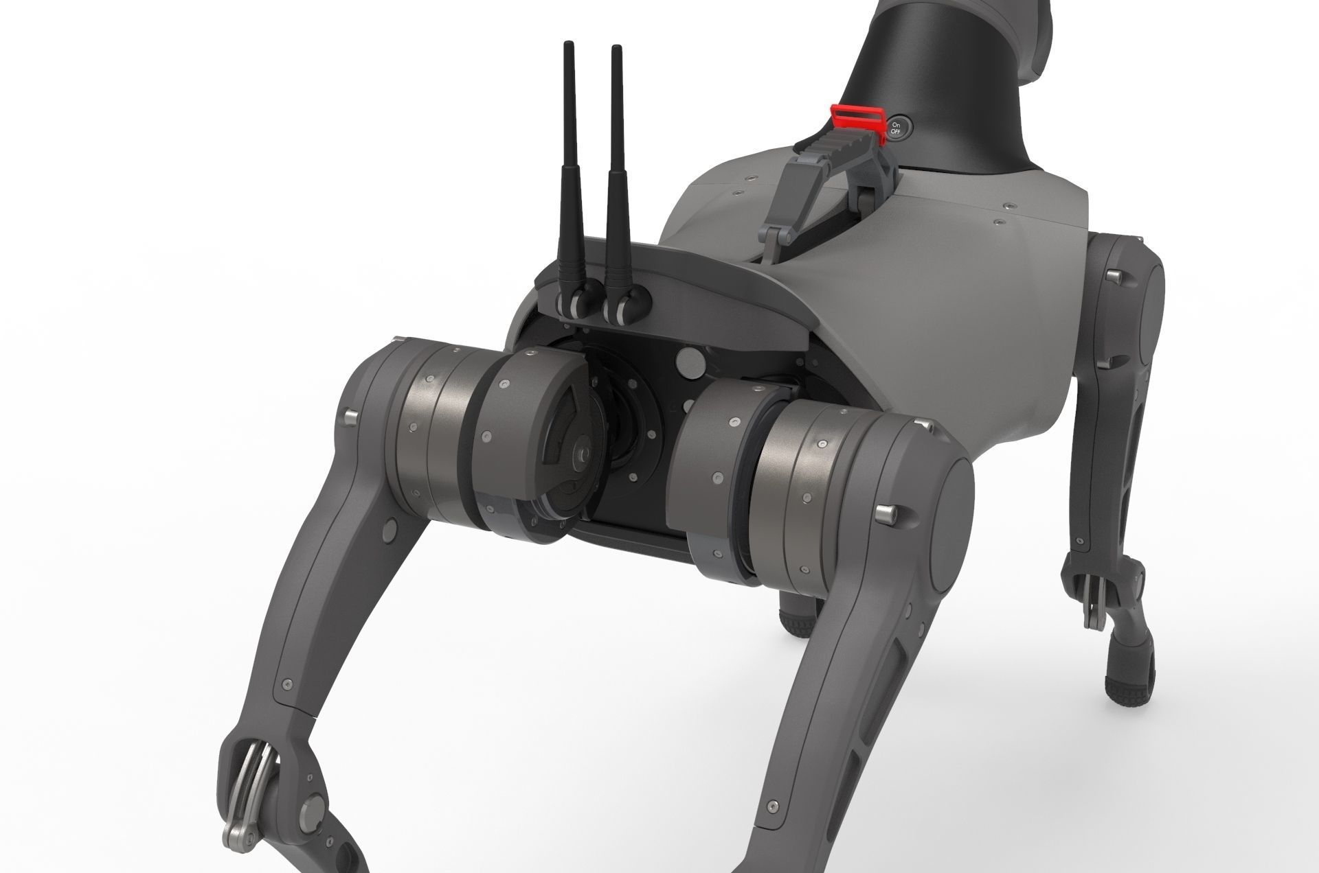Cyber  Robot dog 3D model_14
