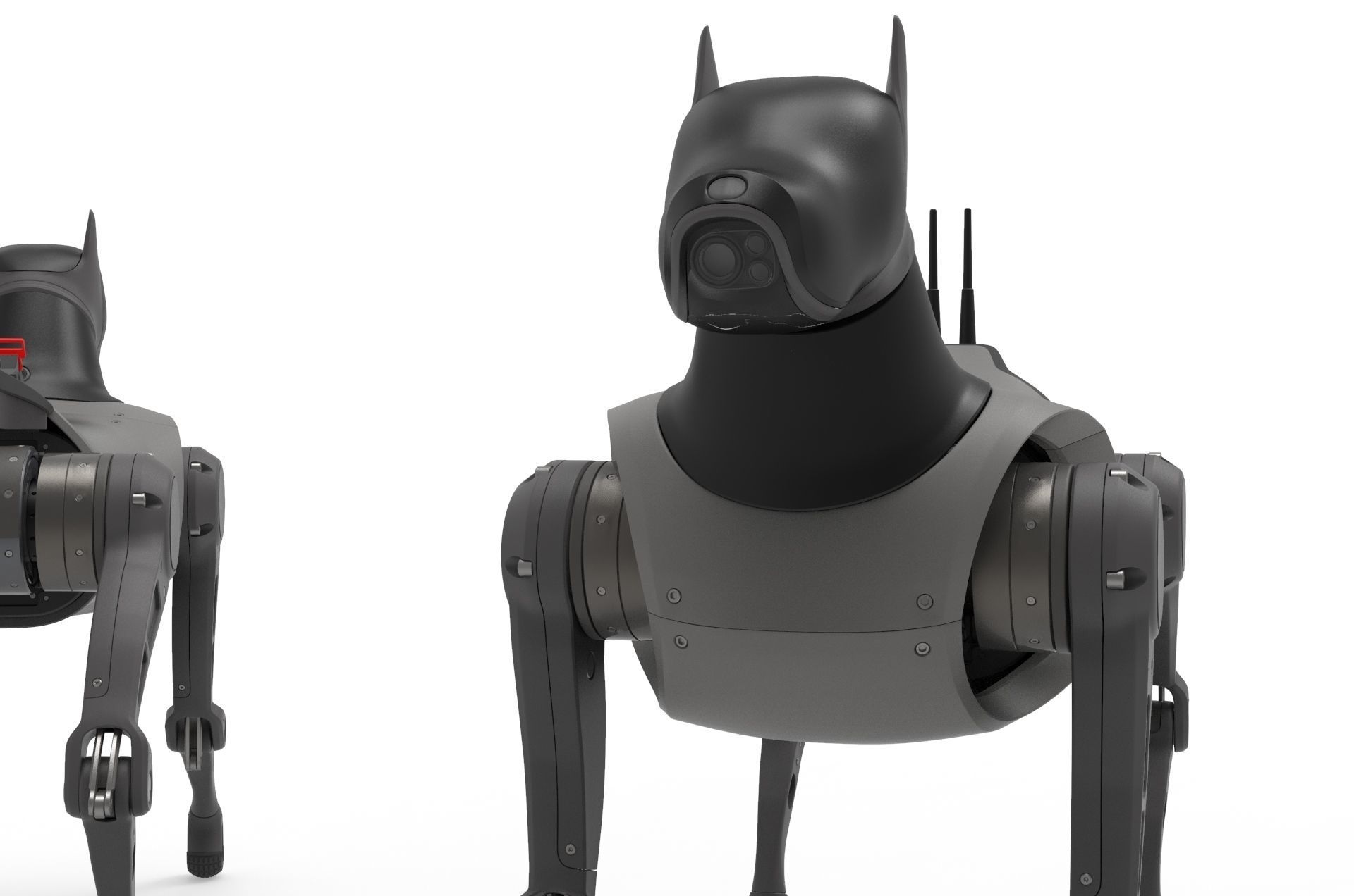 Cyber  Robot dog 3D model_12