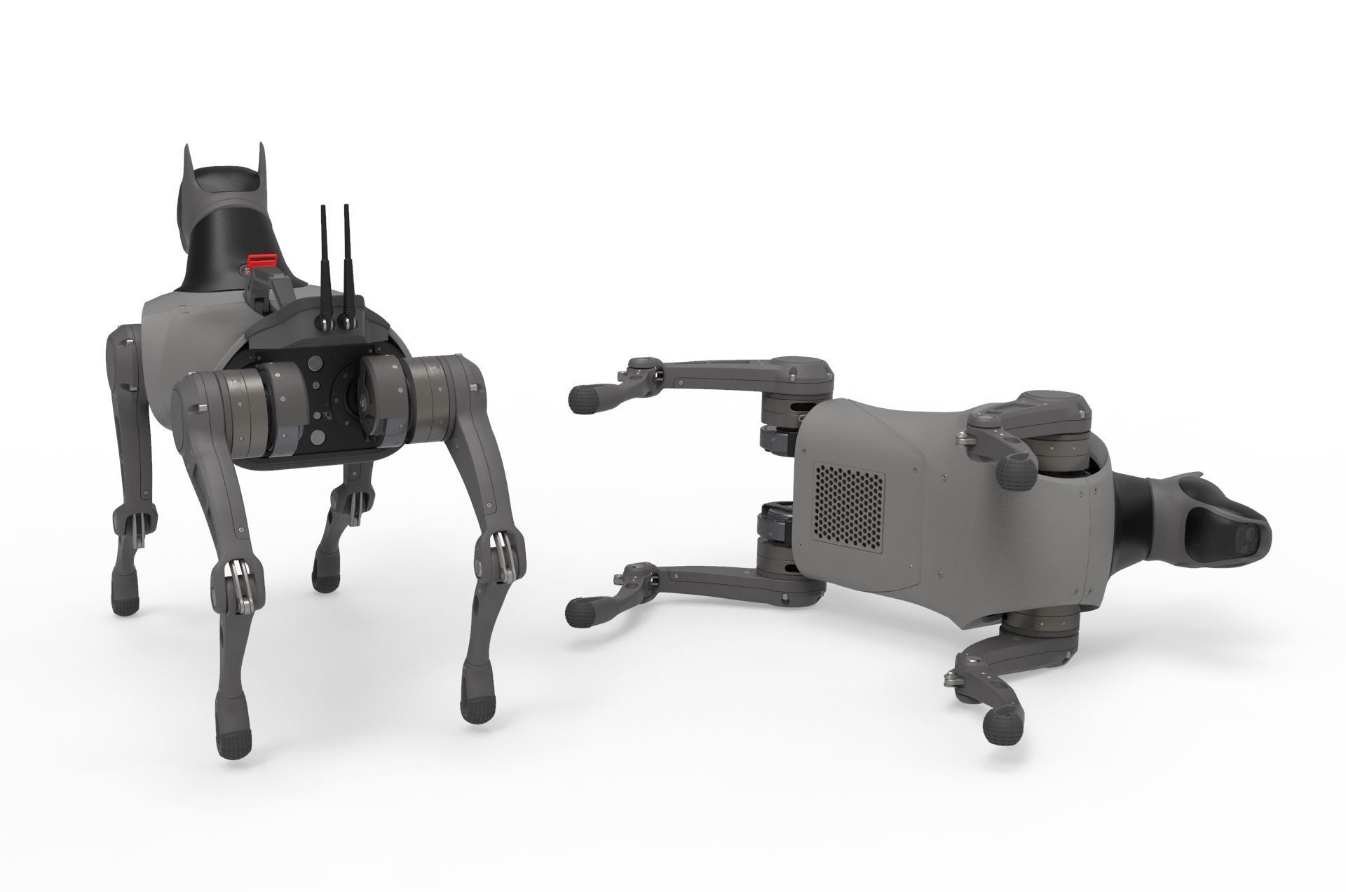 Cyber  Robot dog 3D model_17