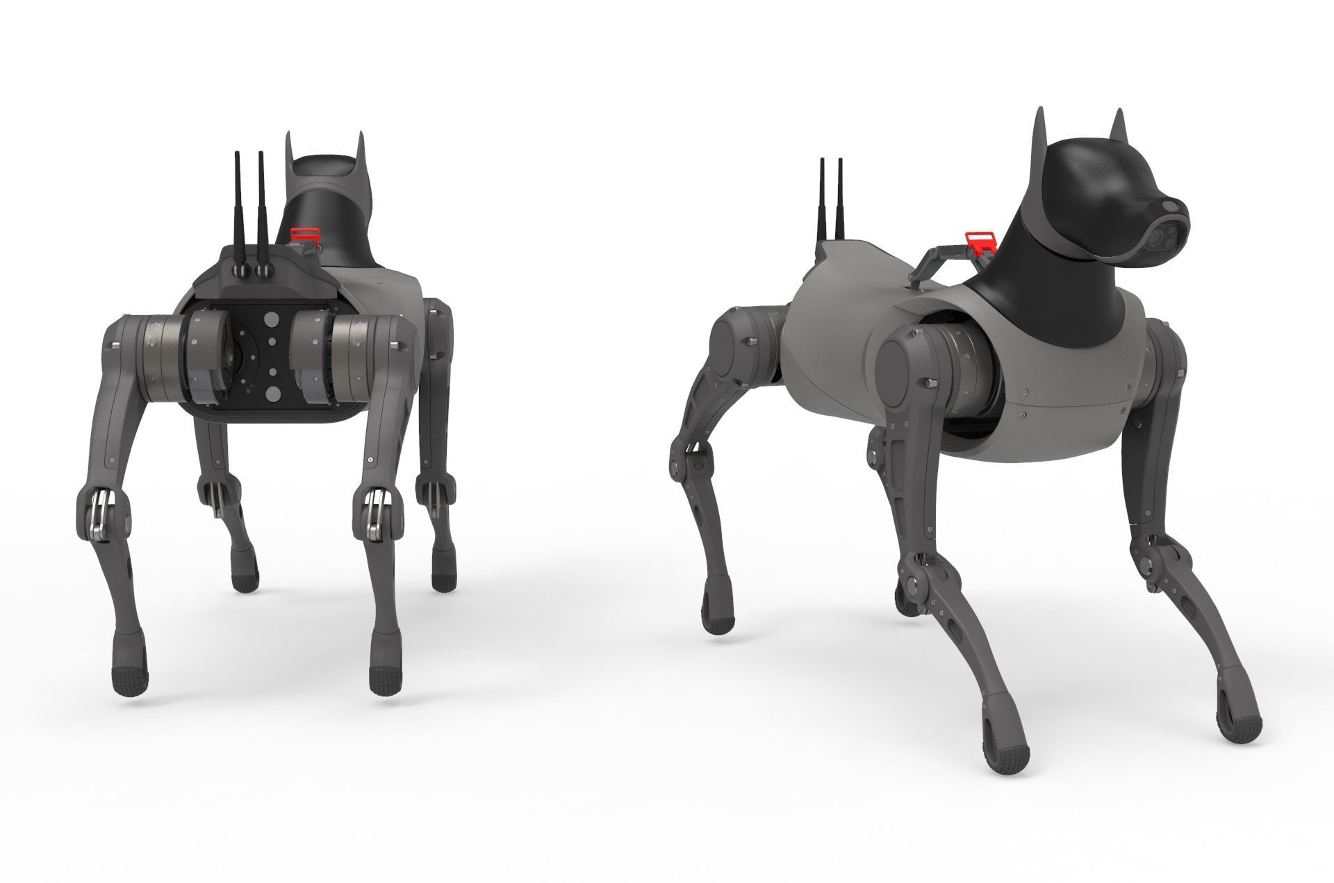Cyber  Robot dog 3D model_15