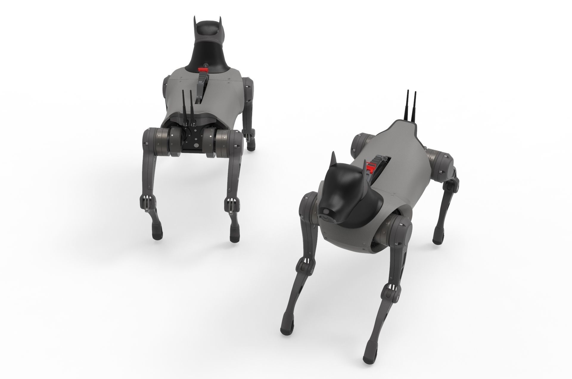 Cyber  Robot dog 3D model_3