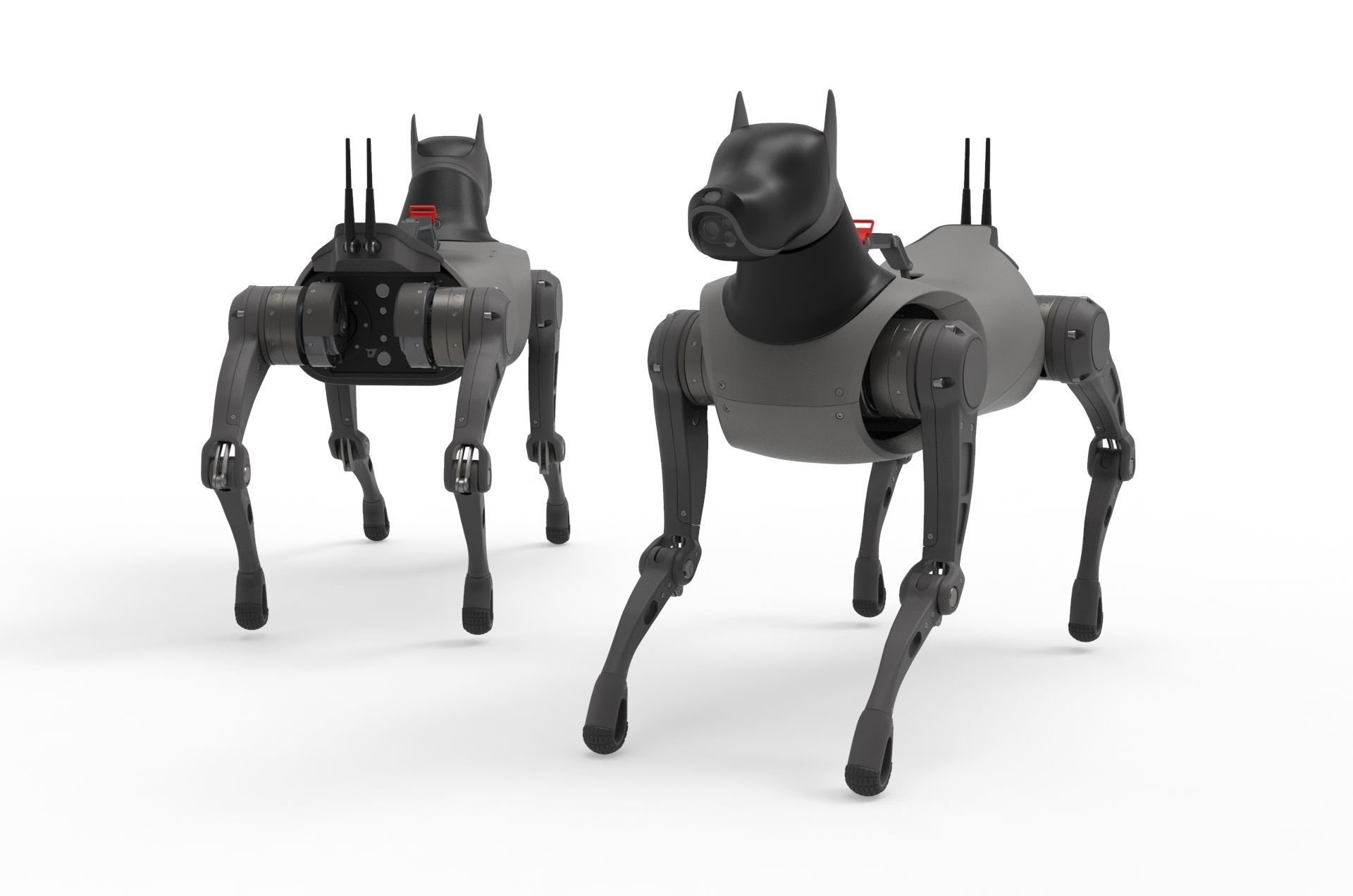 Cyber  Robot dog 3D model_1