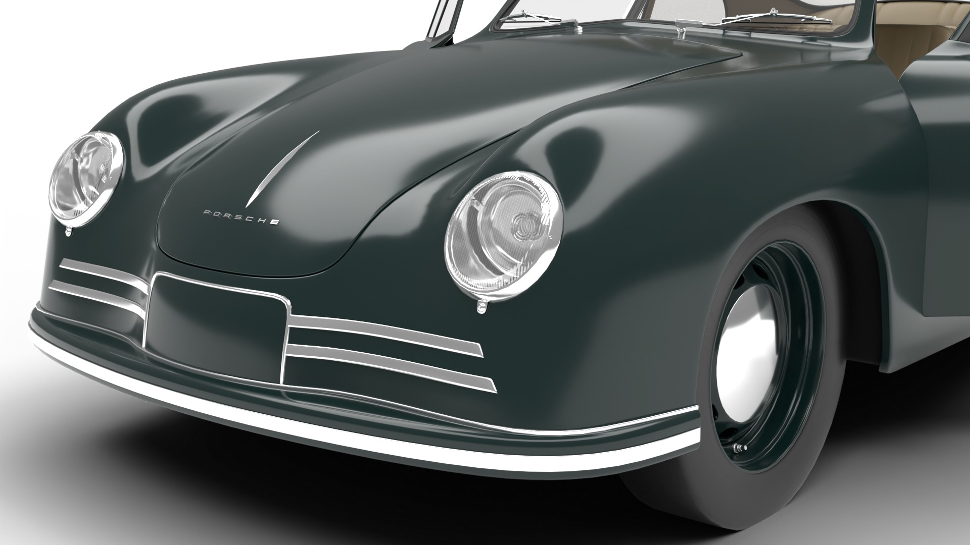 Porsche 356 2 Coupe 1948 HQ 3D model_4