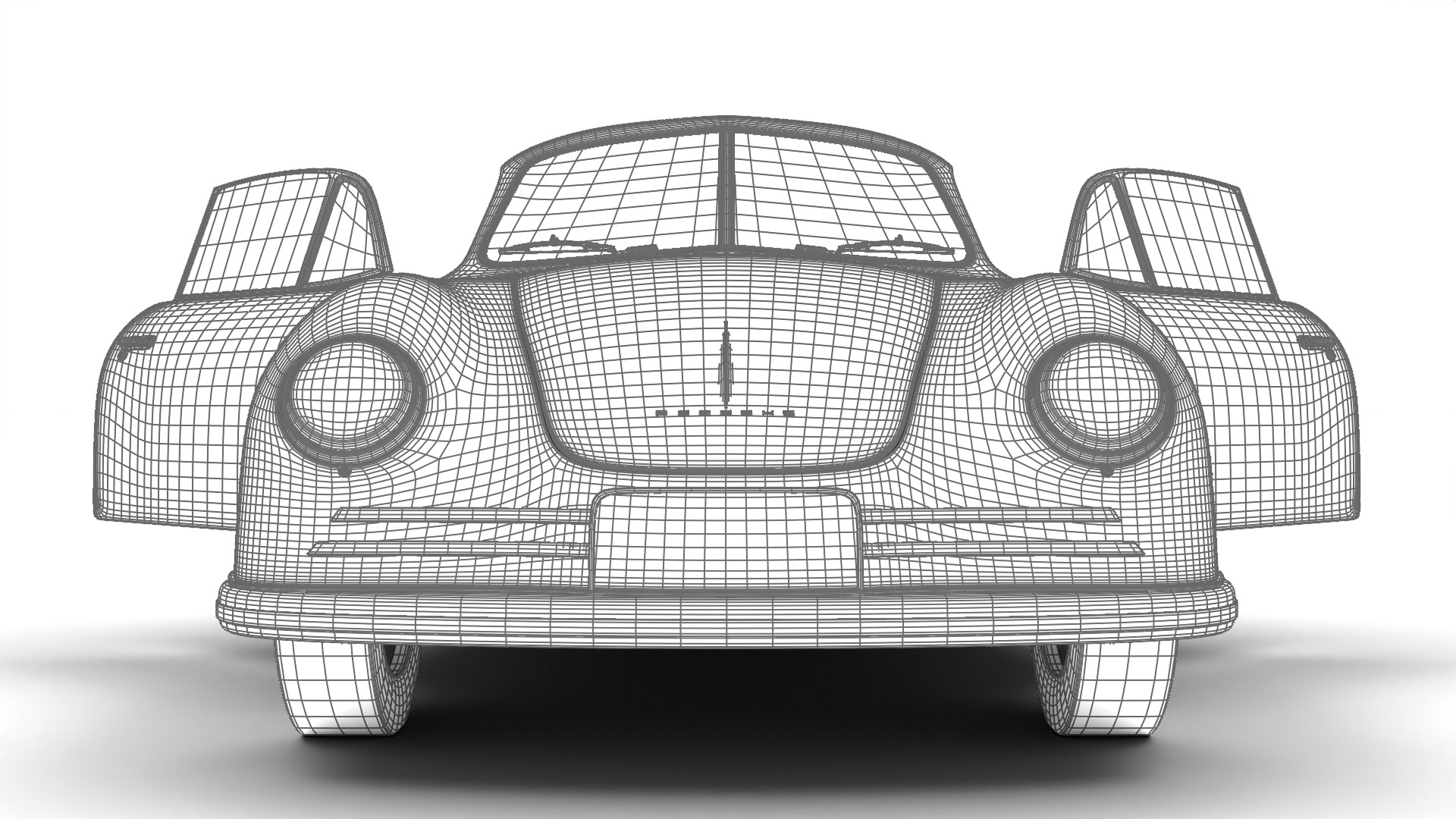 Porsche 356 2 Coupe 1948 HQ 3D model_39