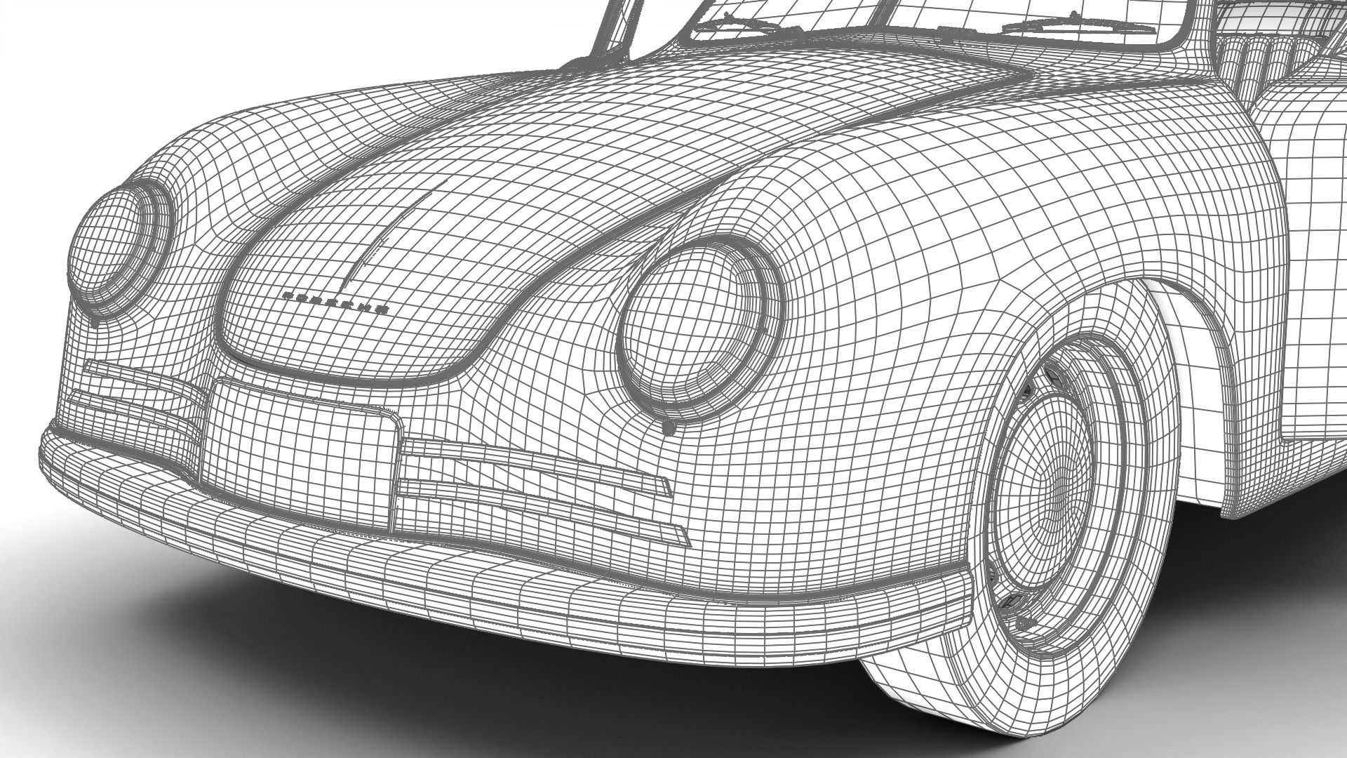 Porsche 356 2 Coupe 1948 HQ 3D model_29