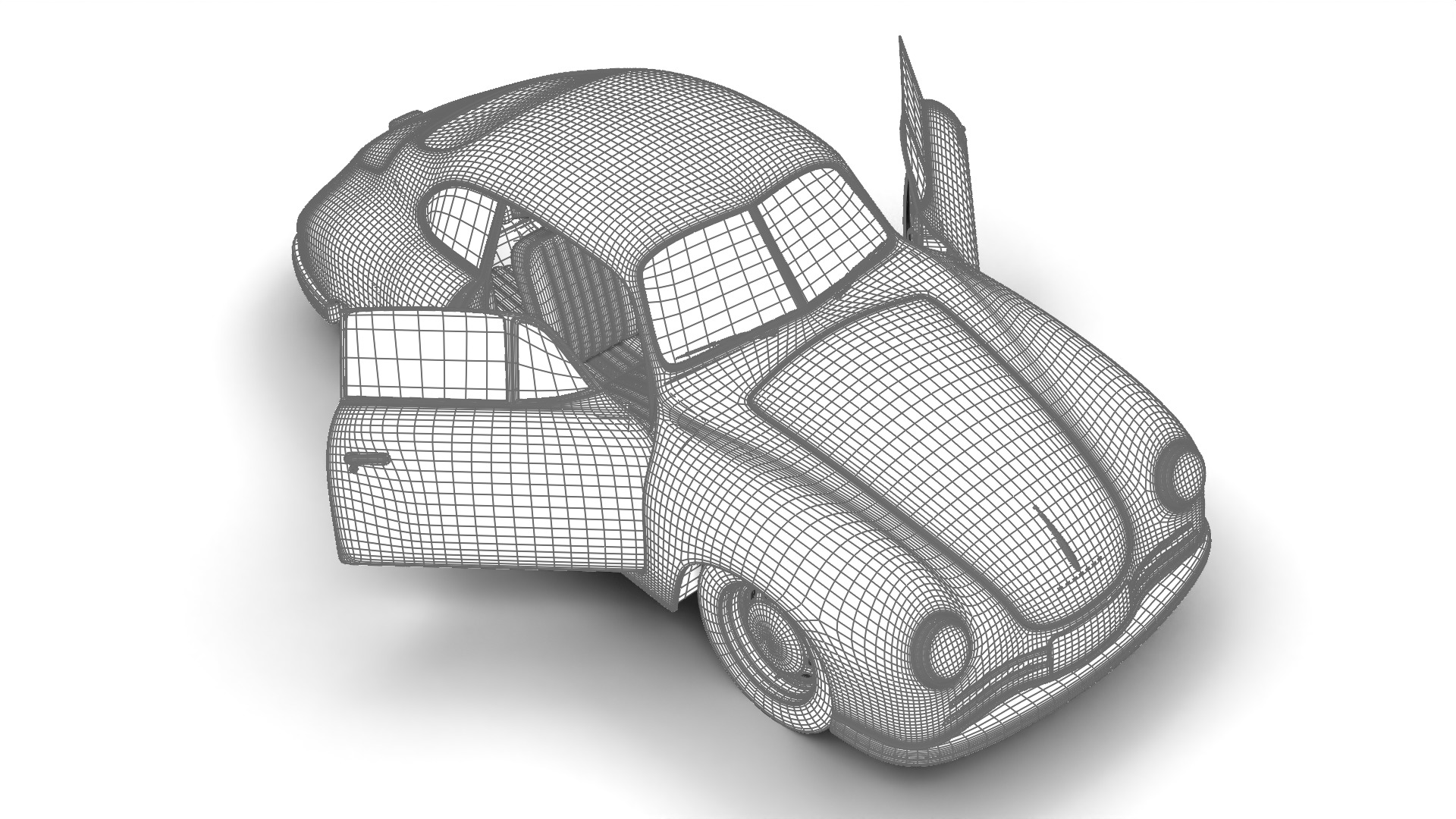 Porsche 356 2 Coupe 1948 HQ 3D model_35