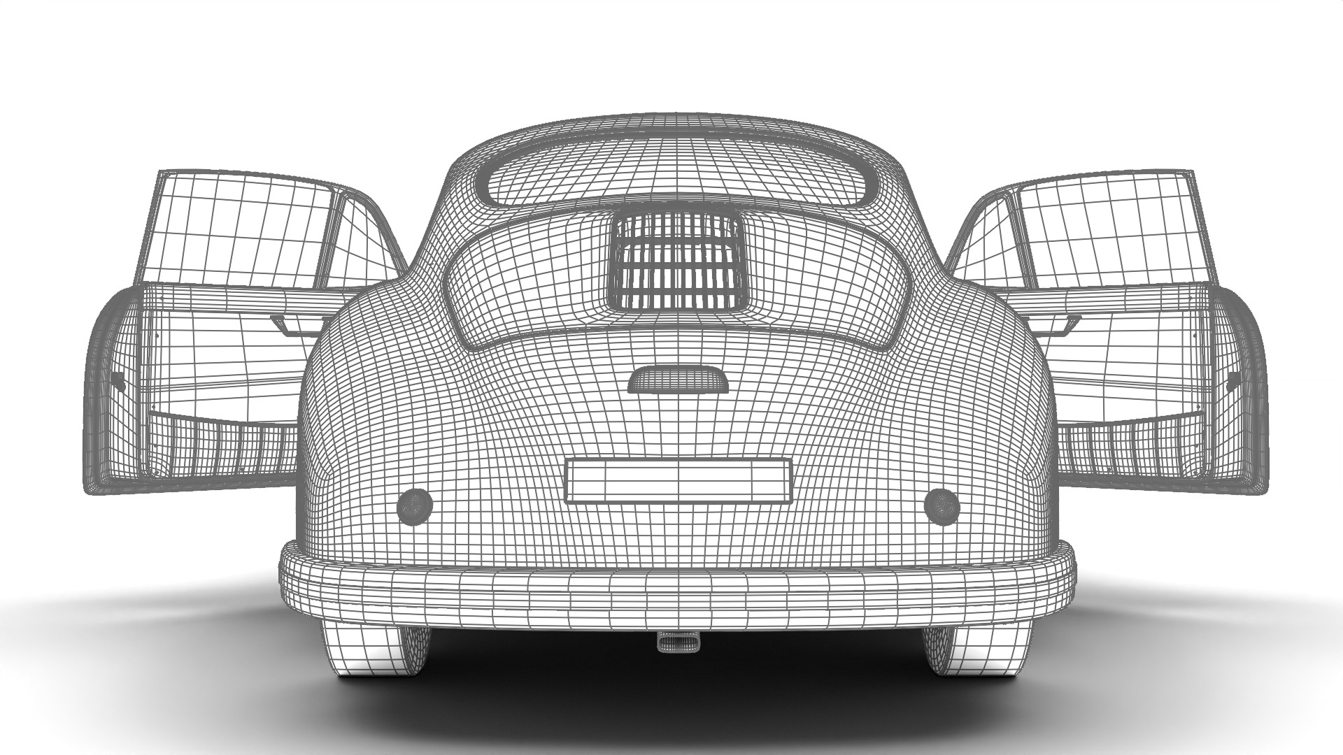 Porsche 356 2 Coupe 1948 HQ 3D model_38
