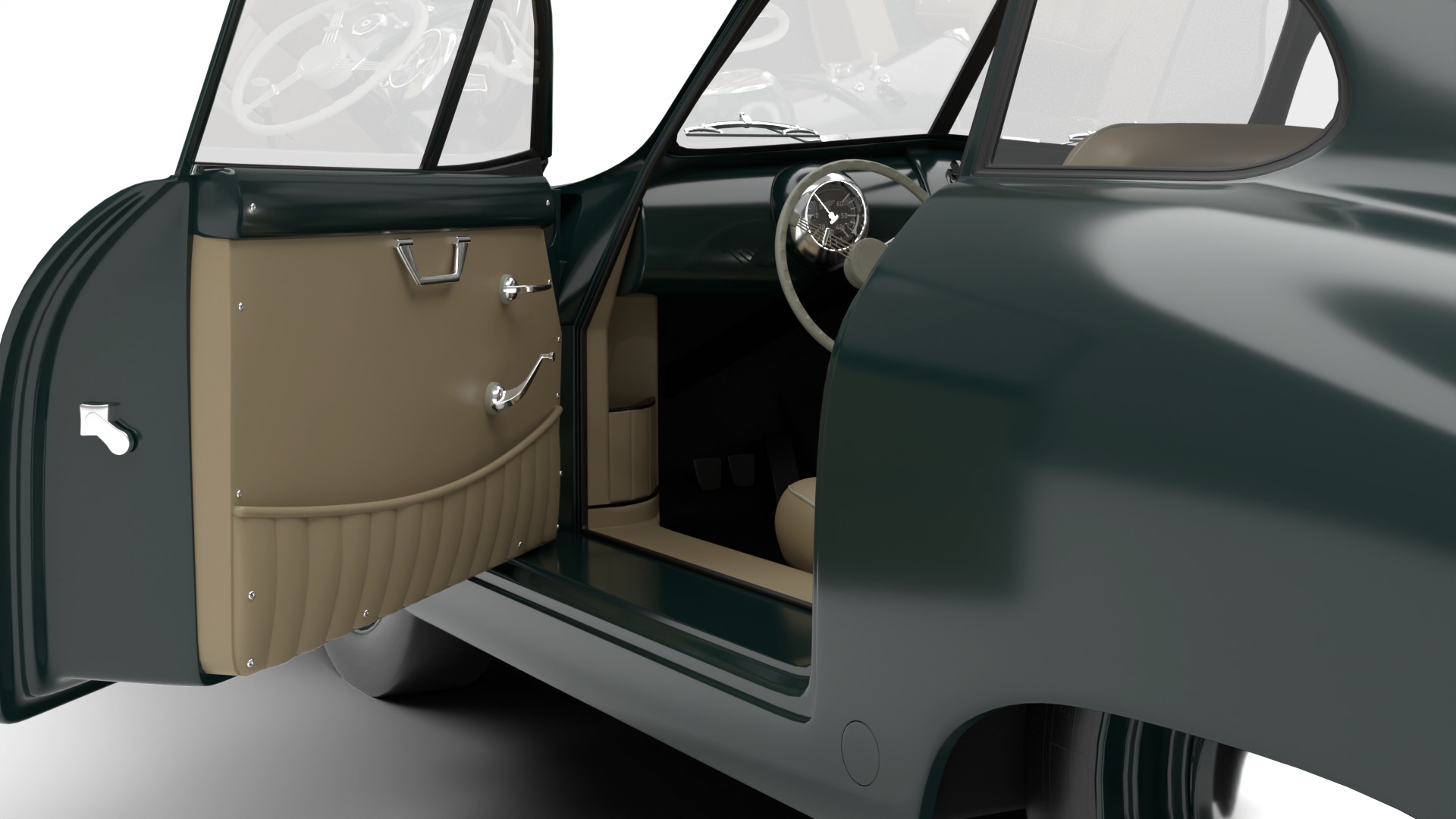 Porsche 356 2 Coupe 1948 HQ 3D model_17