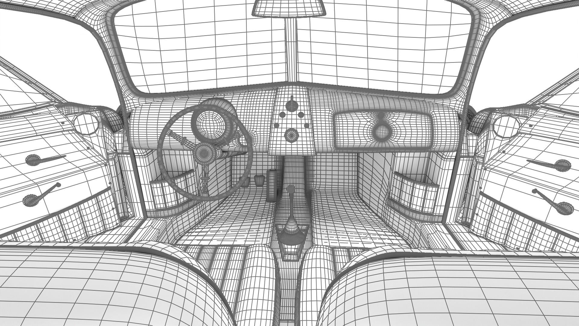 Porsche 356 2 Coupe 1948 HQ 3D model_46