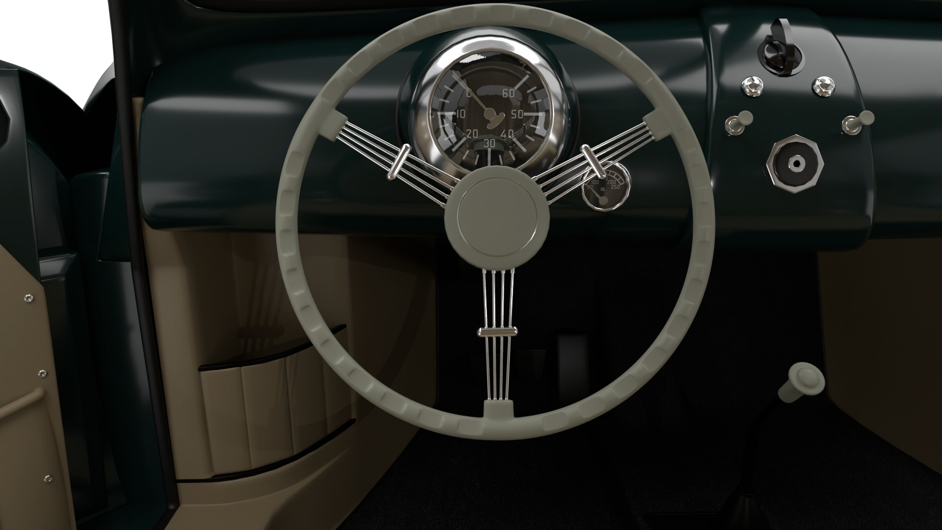 Porsche 356 2 Coupe 1948 HQ 3D model_24
