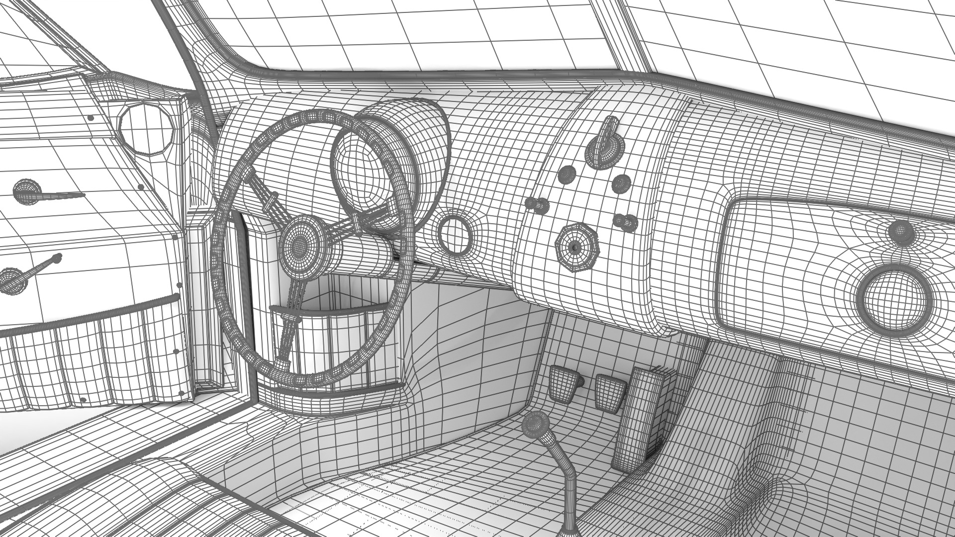 Porsche 356 2 Coupe 1948 HQ 3D model_48